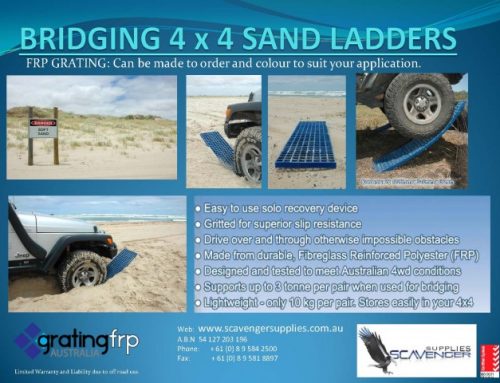 4×4 sand ladders bog mats made from FRP Grating